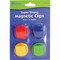 Learning Resources Super Strong Magnetic Clips, 1-1/2" D, 4/PK, Multi LRNLER2692 - alternate 1